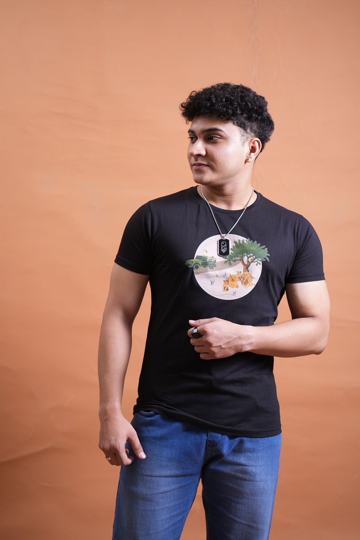 Gir Gypsy Safari Cotton T-Shirt – Explore the Wild Side!
