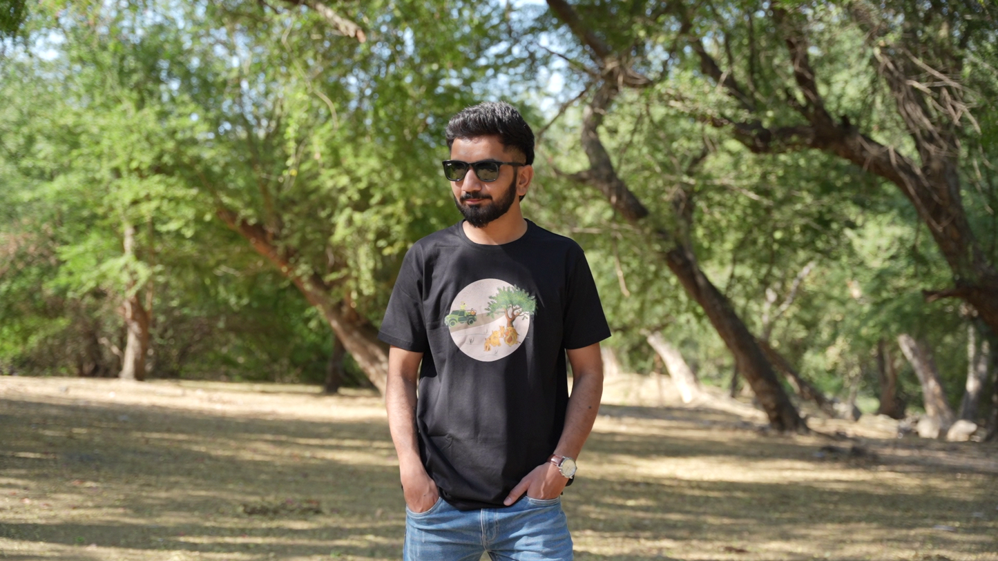 Gir Gypsy Safari Cotton T-Shirt – Explore the Wild Side!
