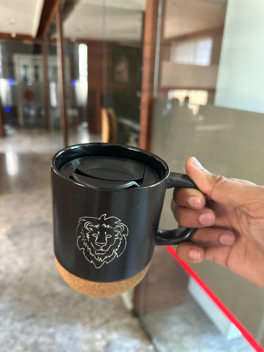 Lion Face Cork Mug